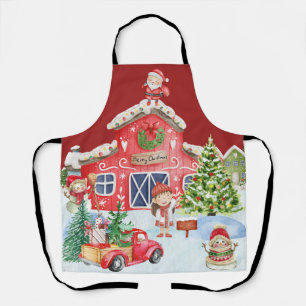Joyeux cadeaux de Noël tablier