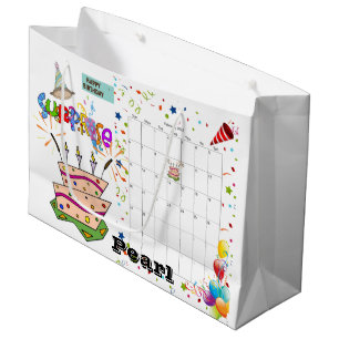 Joyeux calendrier d'anniversaire février 2022 Sac 