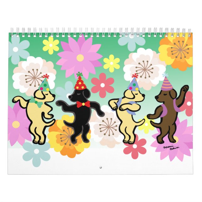 Joyeux calendrier des caricatures de Labrador Retr (Protection)