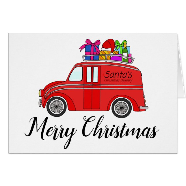 Joyeux camion de livraison de Noël (Devant horizontal)