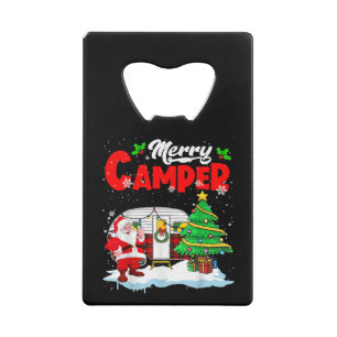 Joyeux Camper Noël Père Noël Camper Camper Camping