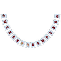 Joyeux Campers Bannière de Noël Gnome Décor Camper