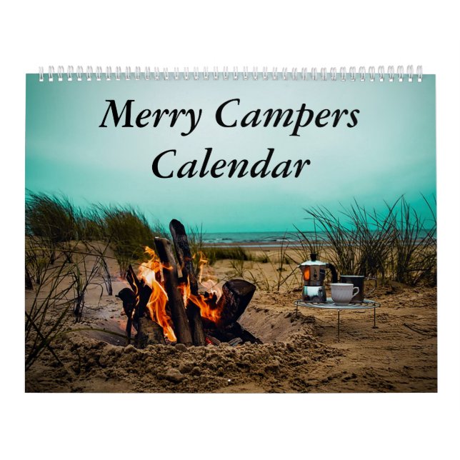 Joyeux Campers Camping Photos Calendrier (Protection)