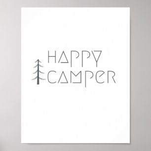 joyeux campeur. Affiche & Impressions