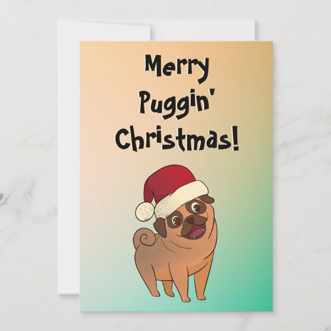 Joyeux carlin de Noël carte de voeux (Devant)