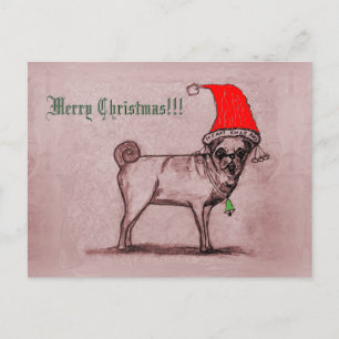Joyeux Carlin de Noël Carte postale