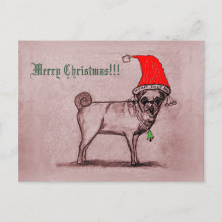 Joyeux Carlin de Noël Carte postale