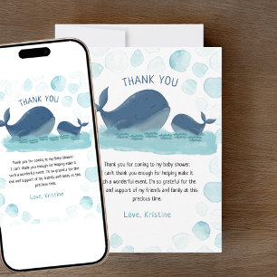 Joyeux Carte de remerciements Baby shower d'aquare