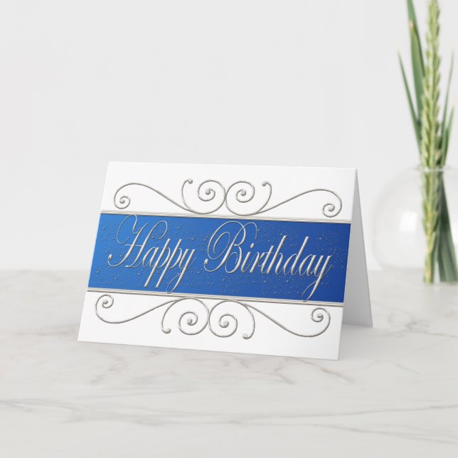 Joyeux carte de visite d'anniversaire (Devant)