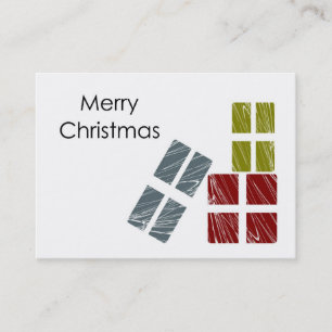 Joyeux Carte de visite de Noël
