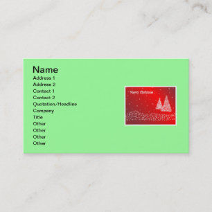 Joyeux Carte de visite de Noël