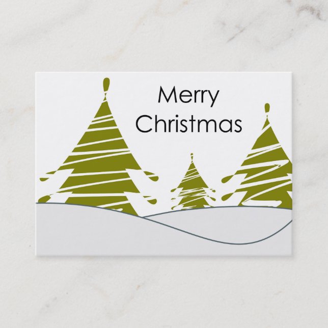 Joyeux Carte de visite de Noël (Devant)
