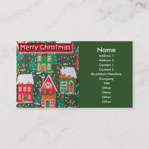 Joyeux Carte de visite de Noël