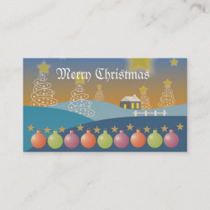 Joyeux Carte de visite de Noël
