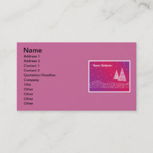 Joyeux Carte de visite de Noël