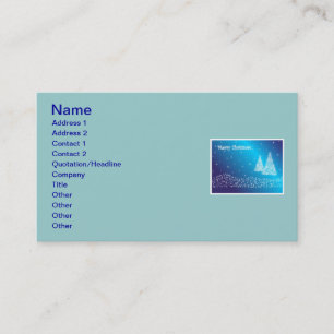 Joyeux Carte de visite de Noël