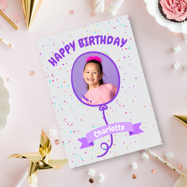Joyeux Carte photo de ballons d'anniversaire (Créateur téléchargé)