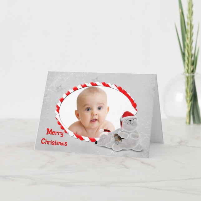 Joyeux carte photo de Noël (Devant)