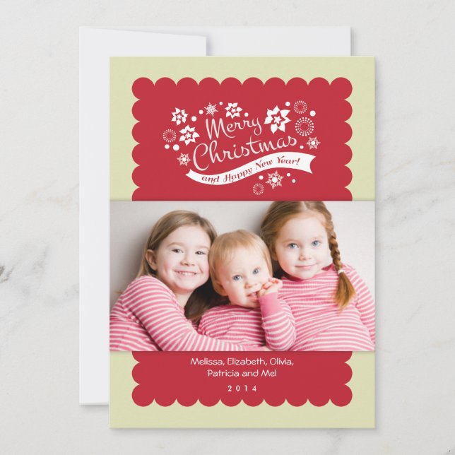 Joyeux Carte photo de Noël (Devant)