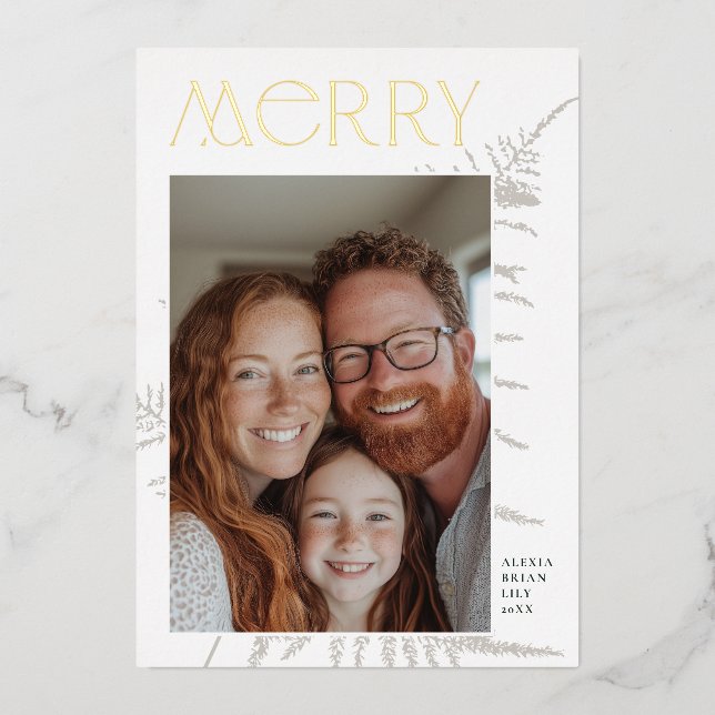 Joyeux Carte photo de Noël (Recto)