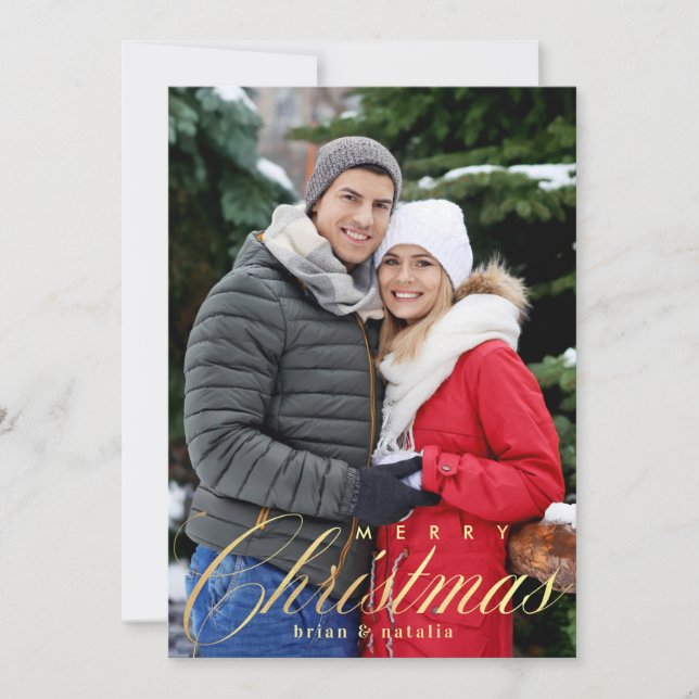 Joyeux Carte photo de Noël (Devant)