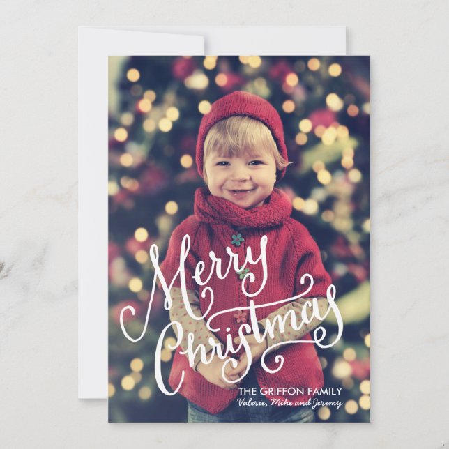 Joyeux Carte photo de Noël (Devant)