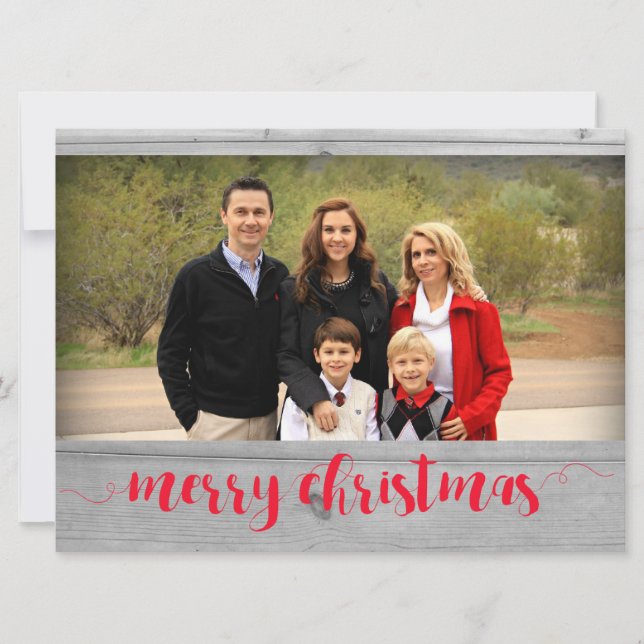 Joyeux Carte photo de Noël Modèle (Devant)