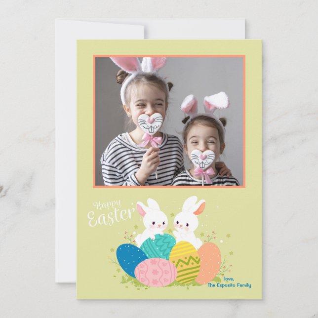 Joyeux Carte photo de Pâques (Devant)