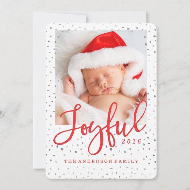 Joyeux | Carte photo de vacances (Devant)