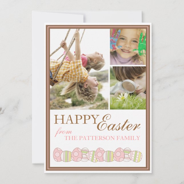 Joyeux Carte photo du printemps de Pâques (Devant)