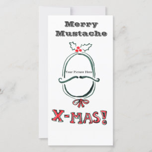 Joyeux Carte photo Mustache