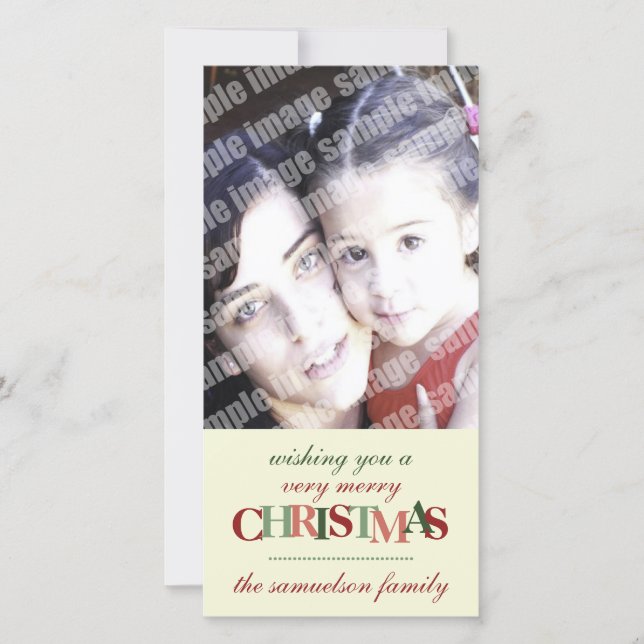 Joyeux Carte photo personnalisé de Noël (Devant)