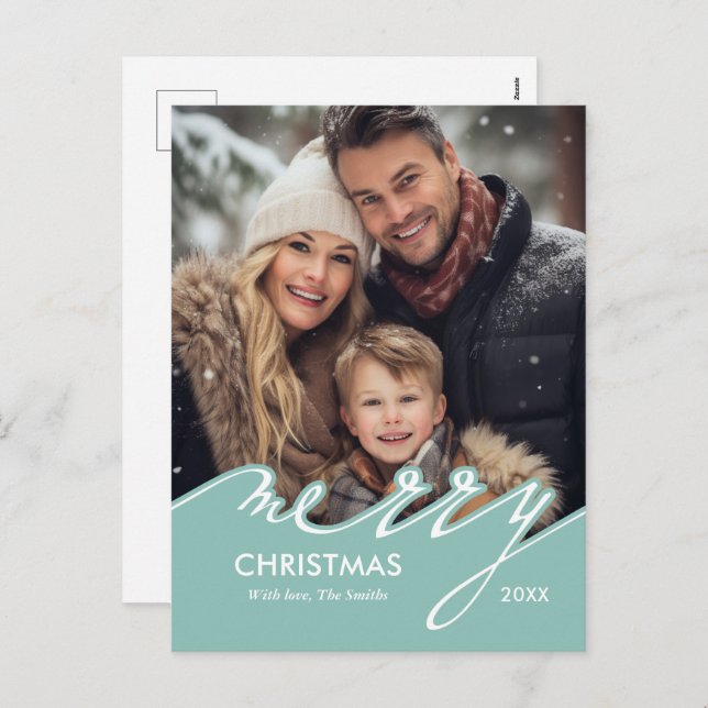 Joyeux Cartes de fin de année de Noël (Devant / Derrière)