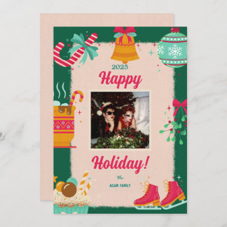 Joyeux Cartes de fin de année de photos de Noël