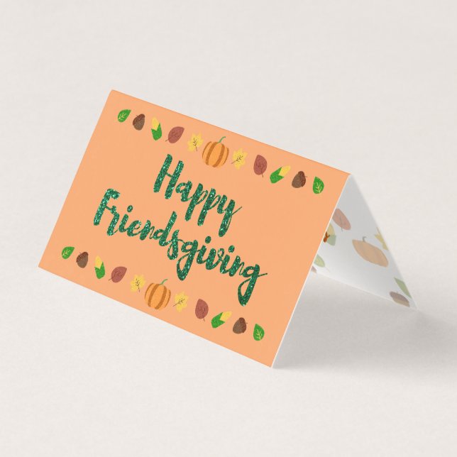 Joyeux Cartes de fin de année de Thanksgiving (Front)