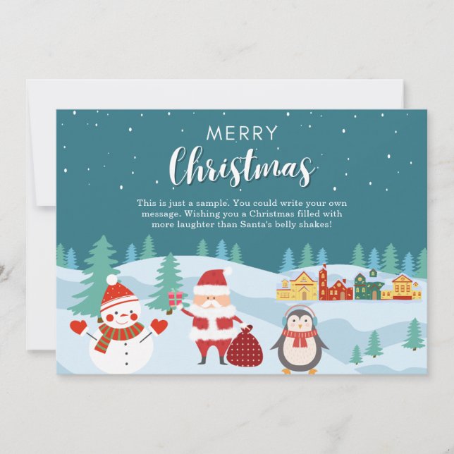 Joyeux Cartes de voeux pour Noël (Devant)