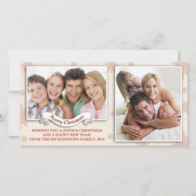 joyeux cartes photos de noël (Devant)