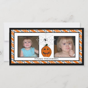 Joyeux Cartes photos de Spiderweb Halloween