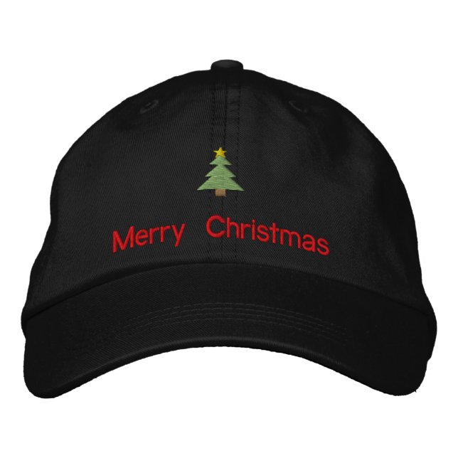 Joyeux Casquette brodé de Noël (Devant)