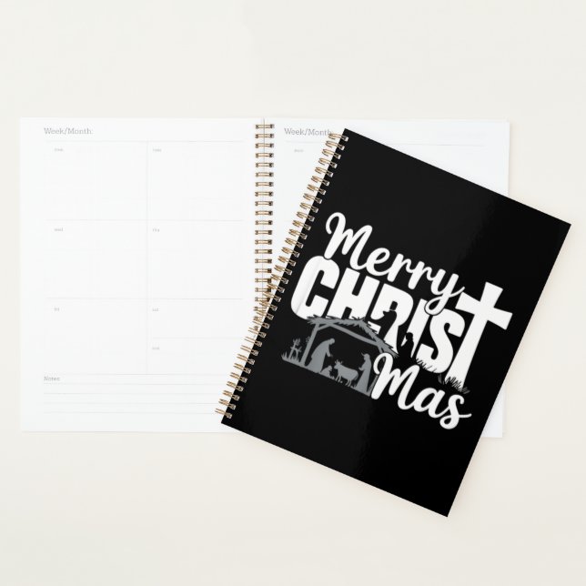 Joyeux Christ Mas Christian Noël Famille Jésus (Devant avec enveloppe)