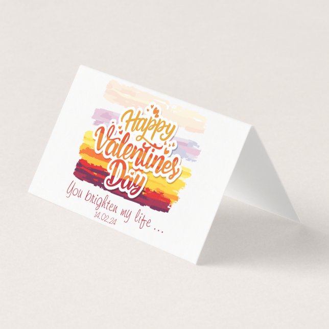 Joyeux Citation du jour des Valentines (Front)