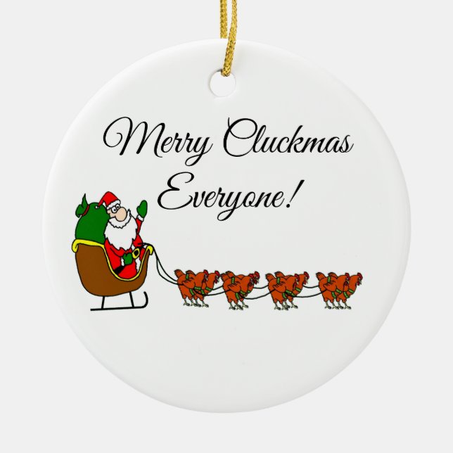 Joyeux Cluckmas chacun ! Ornement (Devant)