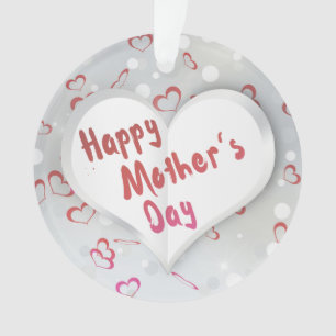 Joyeux coeur de papier 3D de la Fête des Mères