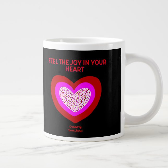 Joyeux Coeur Jumbo Mug (Droite)
