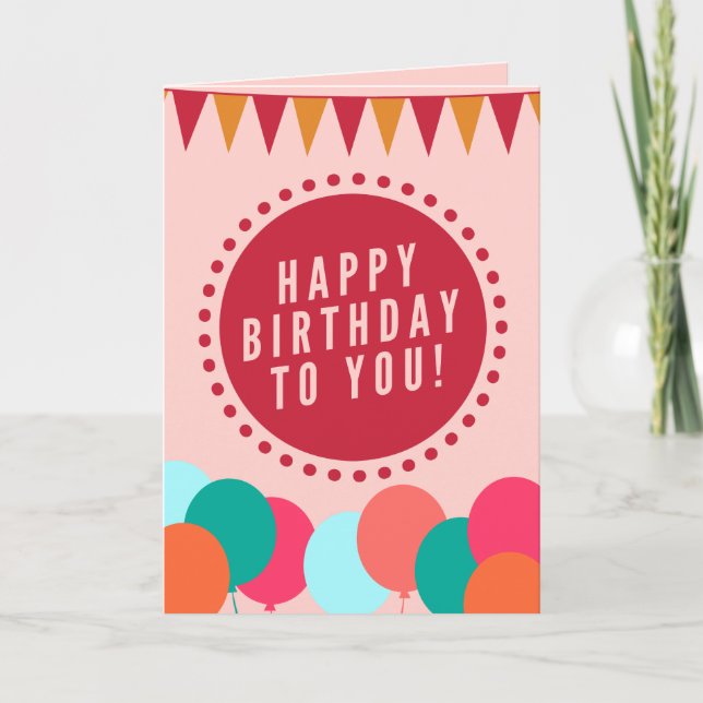 Joyeux Confetti d'anniversaire - Carte de voeux (Devant)