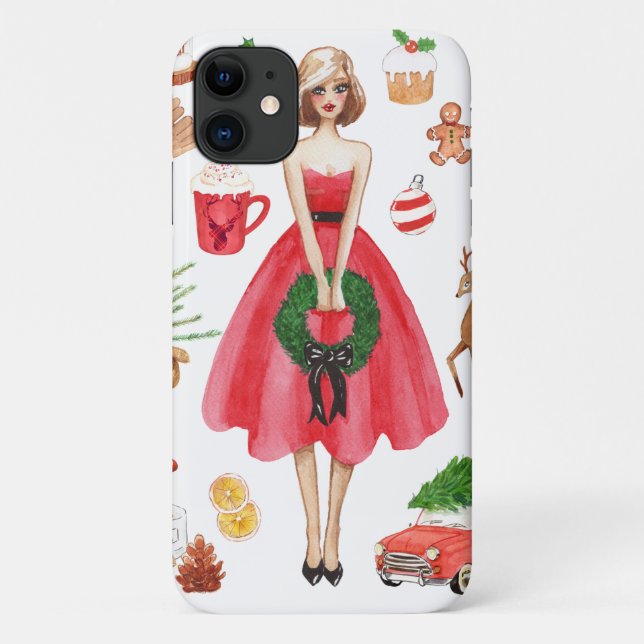 Joyeux coque iphone de Noël (Dos)