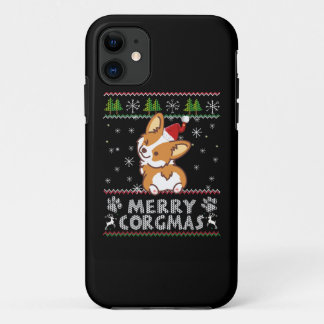 Joyeux Corgmas Noel Corgi iPhone 11 Case