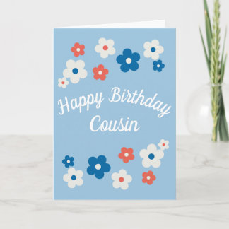 Joyeux Cousin d'Anniversaire - Jolie carte d'Anniv