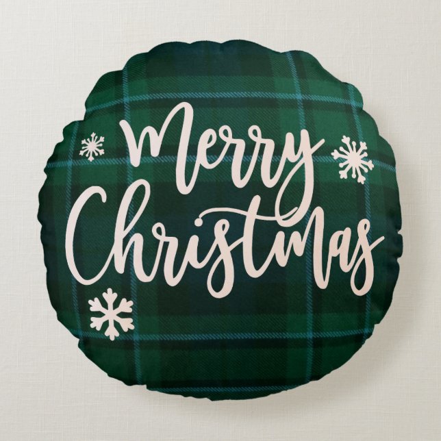 Joyeux Coussin d'accents de Noël (Devant)