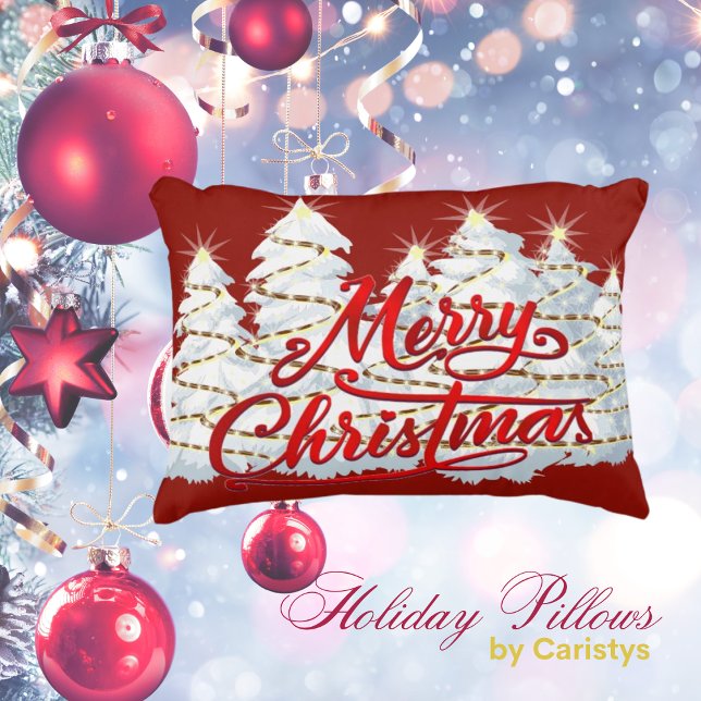 Joyeux Coussin d'accents de Noël (Créateur téléchargé)